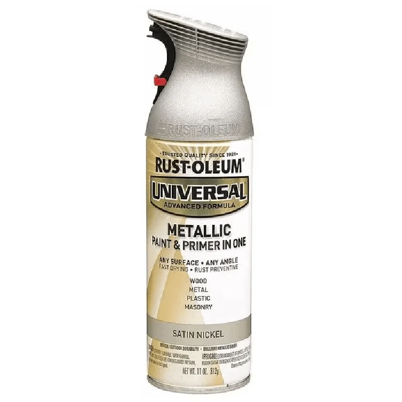 

Spray Paint, Satin Nickel, Satin, Solvent, 11 oz
