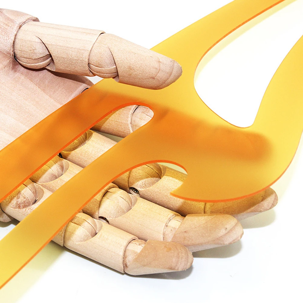 2 قطعة مسطرة منحنية DIY بها بنفسك الخياطة الدقة خياط أداة للحرف اليدوية الملابس التدقيق حاكم النسيج قطع قالب أداة الرسم