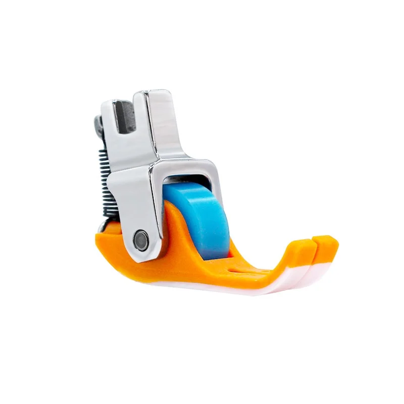 New Boutique (Orange) Narrow Roller Presser Foot Thickness Universal Non-Cloth Wear-Resistant Material