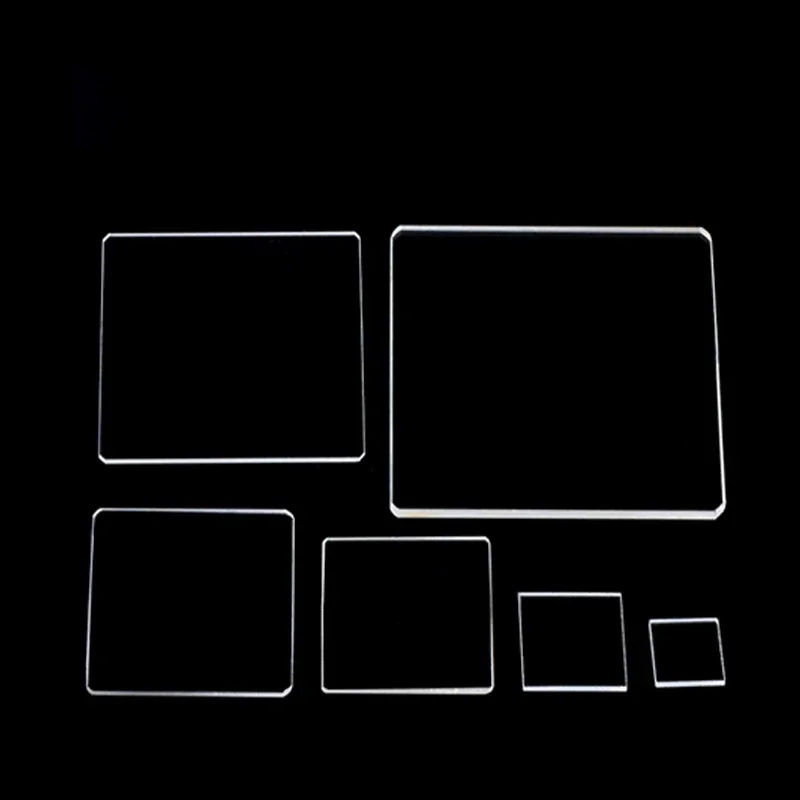 Quartz Glass Slide Glass Slide Super Thin 0.1Mm0.2 Square Piece Rectangular Piece High Temperature Resistant/customizable