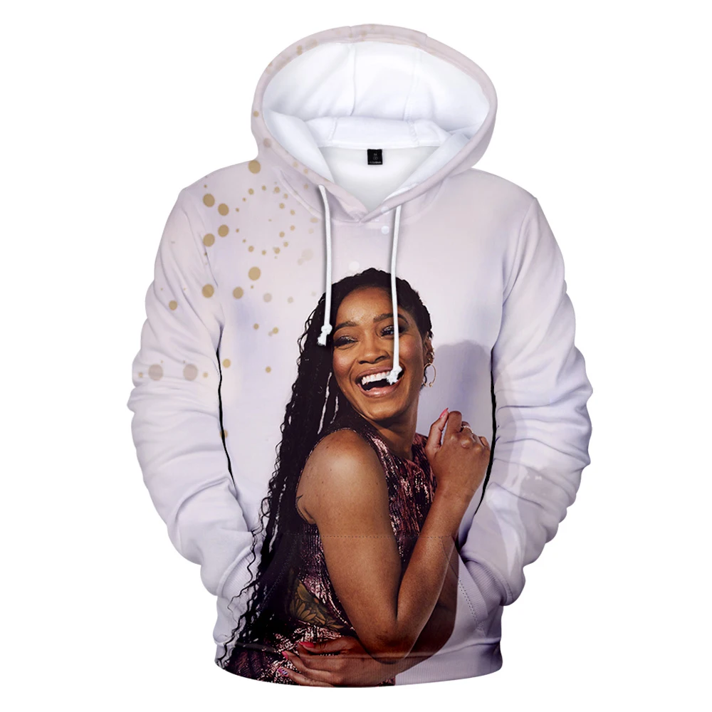 Keke Palmer Hoodie Unisex Long Sleeve Man Woman Sweatshirt 2022 Casual Style American Pop Star 3D Clothes