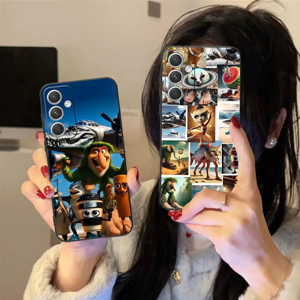 

Чехол для телефона Animals Italian Brainrot для Samsung Galaxy S25 S24 S23 S22 S21 S20 S10 S9 Plus FE Ultra Lite, черный, роскошный, для мобильных телефонов