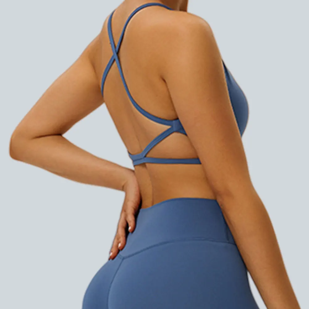 

Sports Bras Women Fast Dry Cross Back Fitness Top Push Up Breathable Shockproof Underwear Gym Sport Tops Women Running Yoga Vest