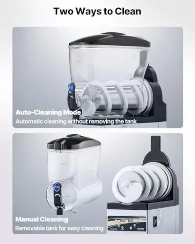 Slushie hine, 15L Single Tank Commercial Margarita hine, 60 Cups Stainl Steel Margarita Smoothie Frozen Drink hine - view 5