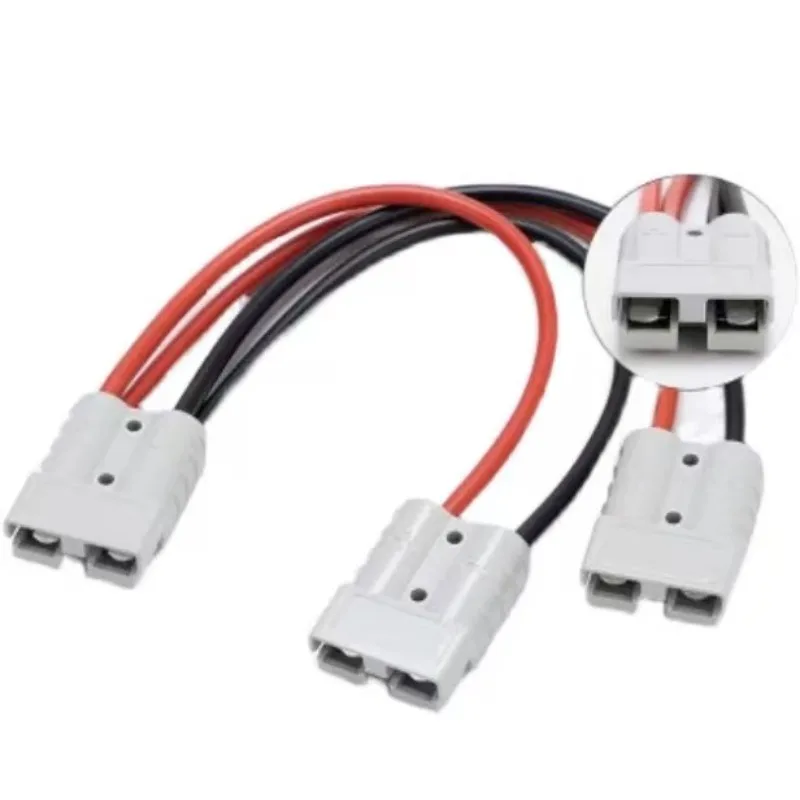 Adapter 50A For  Plug Wiring Harness Connector Double Y Adapter 4/6mm2 Car Cable 4  For Forklifts Stackers Vehicles
