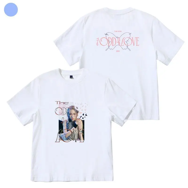 KPOP Girls Generation TAEYEON Concert T Shirt Women Men Oversized Short Sleeve Funny Tshirt Graphic Tees Kpop Fans Tees