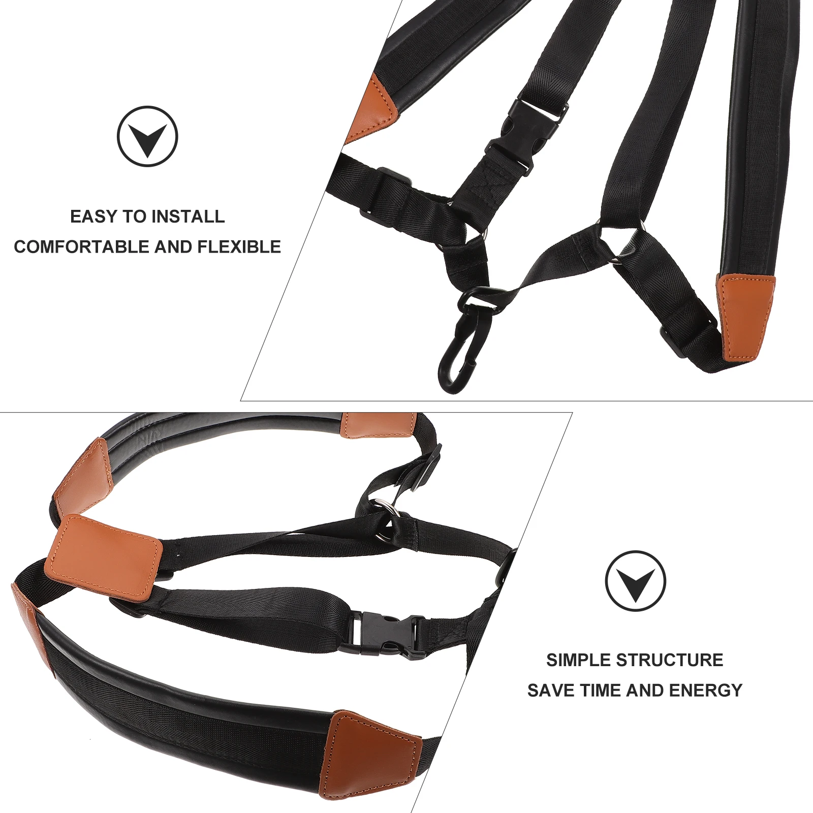 

2 Pcs Saxophone Strap Kids Belt Accessory Neck Shoulder Harness Student