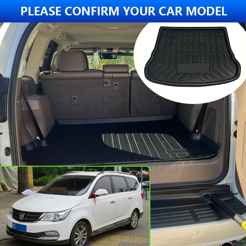 For Baojun 730 2014~2017 2015 2016 Car Rear Trunk Luggage Protector Pads Auto Waterproof Tray Liner Anti-Fouling Mat Accessories