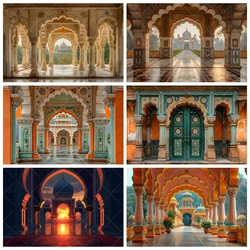 Mosque Temple Architecture Photo Studio Backdrop Custom Arabic Cultural Religious Vintage Medieval Palace Photography Background