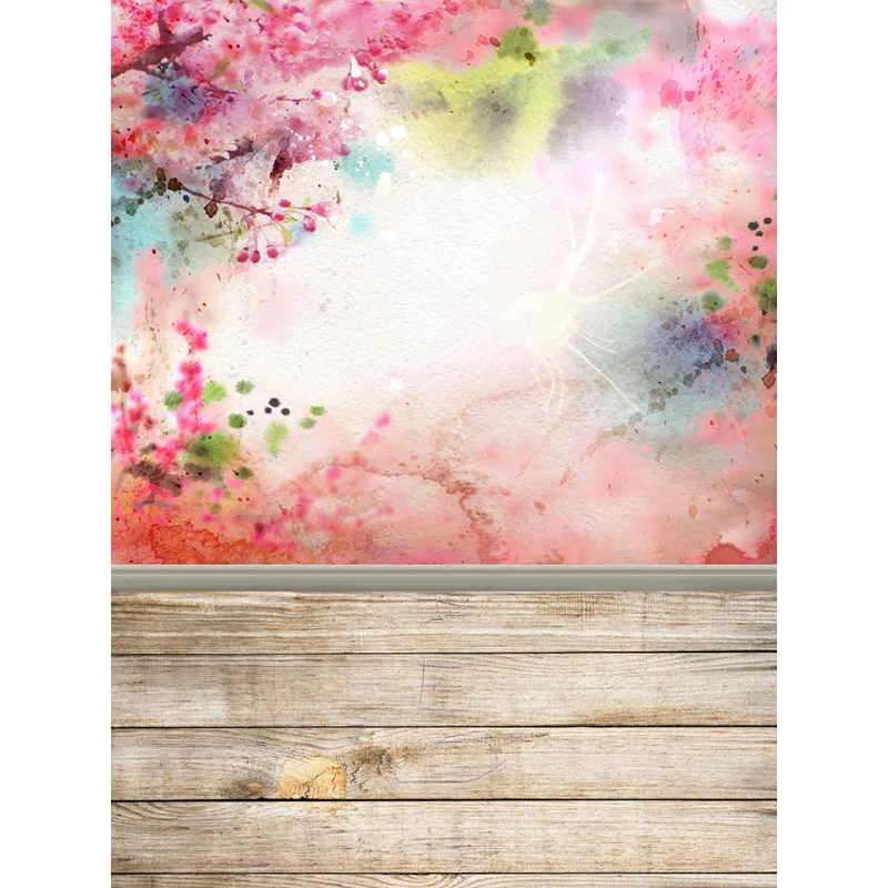 Художественный тканевый фон для студийной фотосъемки в стиле Дня Святого Валентина с надписью «Love Heart из розового дерева Floor» 211215-07