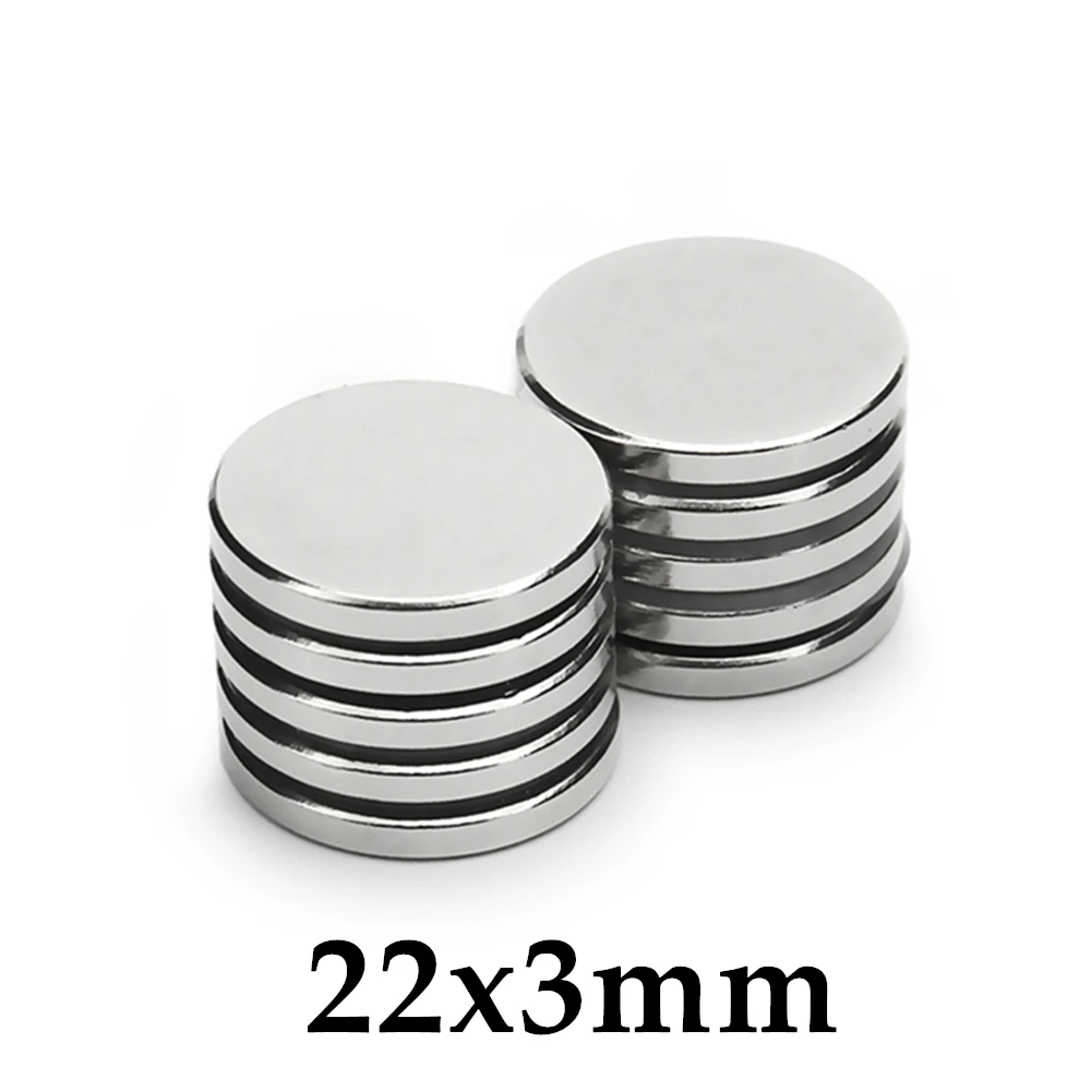 2-100pcs 22x3mm Magnet Small Round Magnet Strong magnets Rare Earth Neodymium Magnet 22*3mm