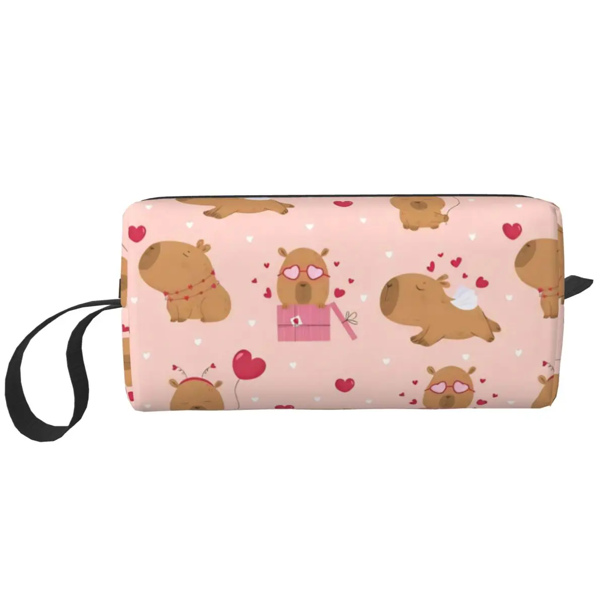 Kawaii Capybara Cosmetic Bag Women Makeup Bags Travel Daily Toiletry Bag Organizer Merch