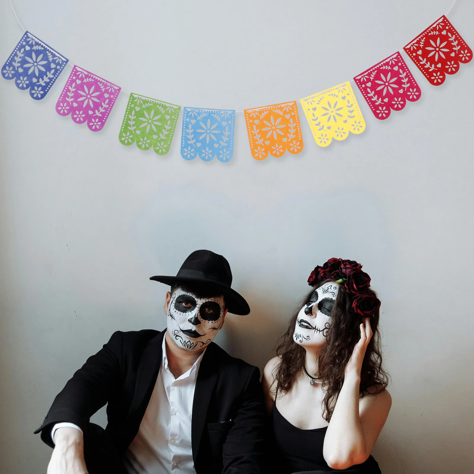 

1 set Pinata Colorful Mexican Bunting Festival Party Banner Fiesta Decoration Nonwoven Fabric Easy Use Wedding Birthday