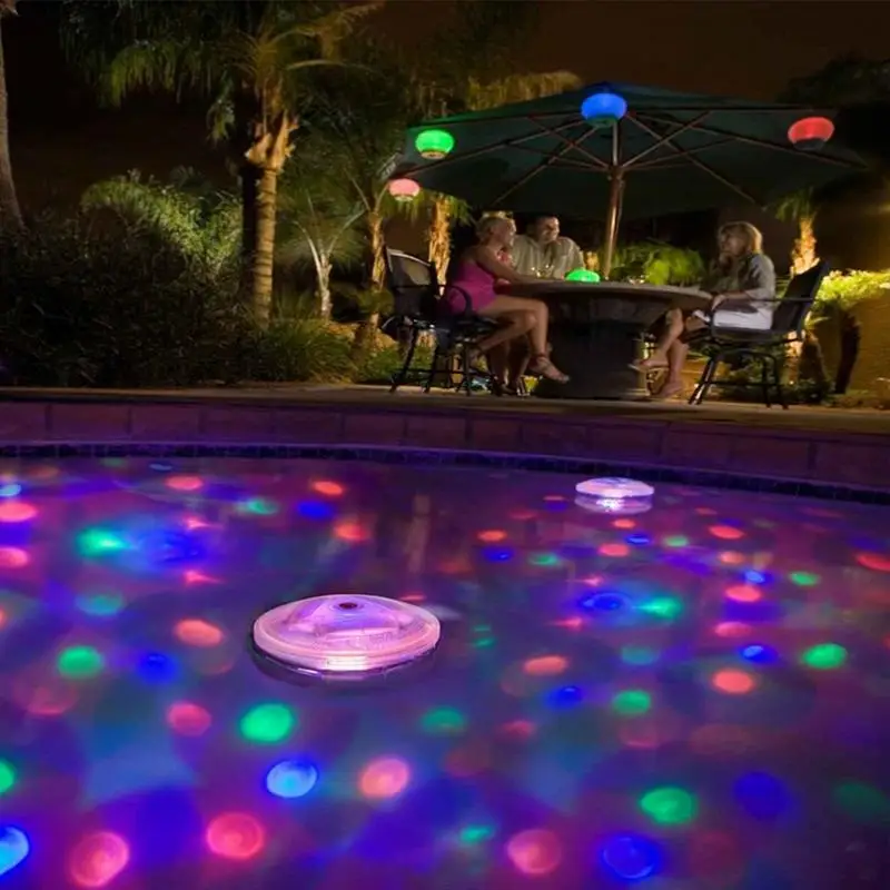Floating Pool Lights RGB Led Submersible Light Multicolor Underwater Night Lamp Battery Operated Swimming Pool Light for pool