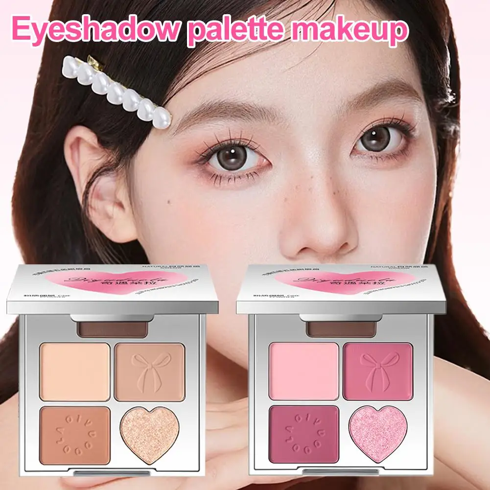 Pięciokolorowy Cień do Powiek Matowy Perłowy Jasny Makijaż Naturalny Cień dla Uczennic Kosmetyki do Oczu Makijaż Ziemia N4S3