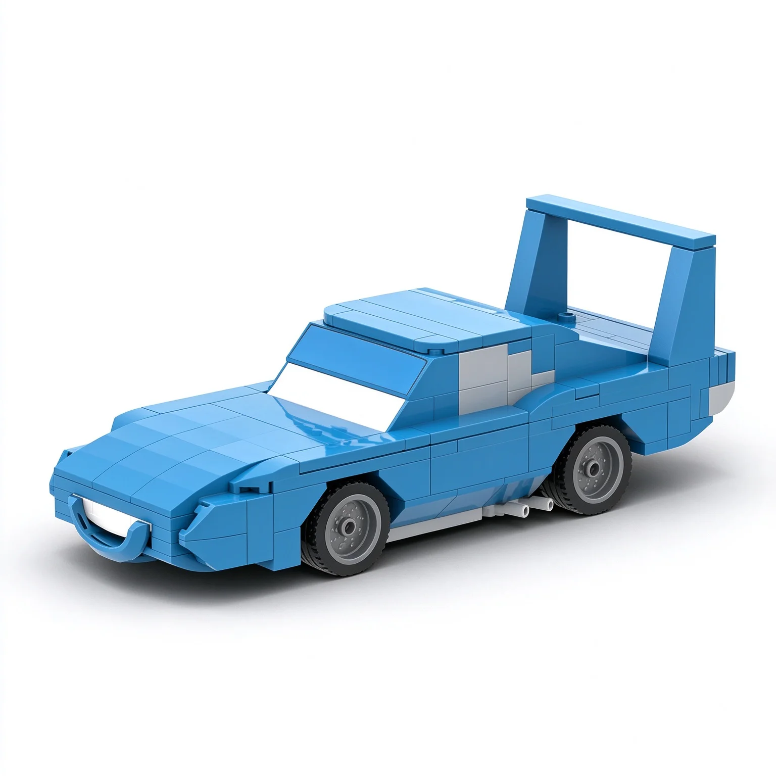 PolaDeer MOC 223PCS 1970 Plymouth Superbird Car Racing Building Blocks Weathers Assembly Model Toys Brick Birthday Festival Gift