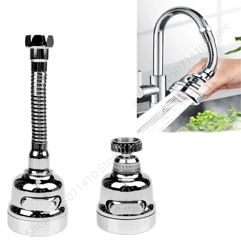 New Water Tap Nozzle 360 Rotation Faucet Sprayer 2/3 Mode Kitchen Faucet Extender Aerator Splash Bubbler Kitchen Accessories