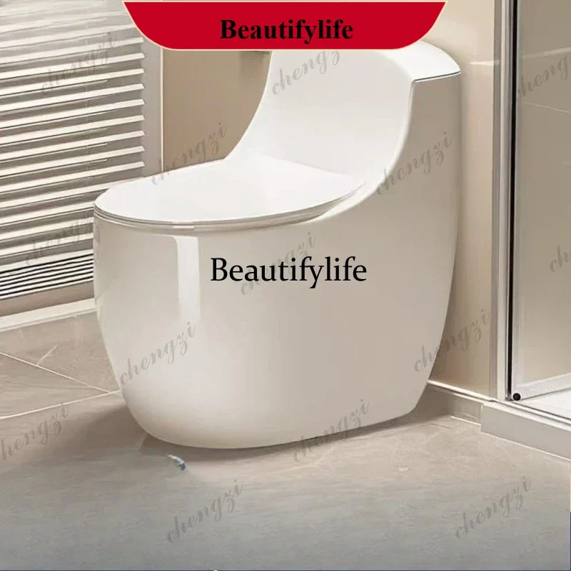 Toilet siphon deodorant ceramic toilet large diameter anti-splashing water ab01