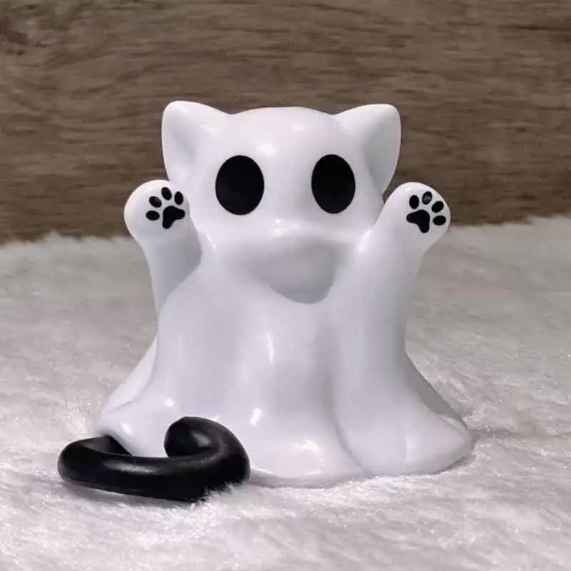 Mini Cat Ghost Decorative Item - A Small Tabletop Decoration Suitable for Home Use Suitable As A Gift Cute Cat Tabletop Figurine