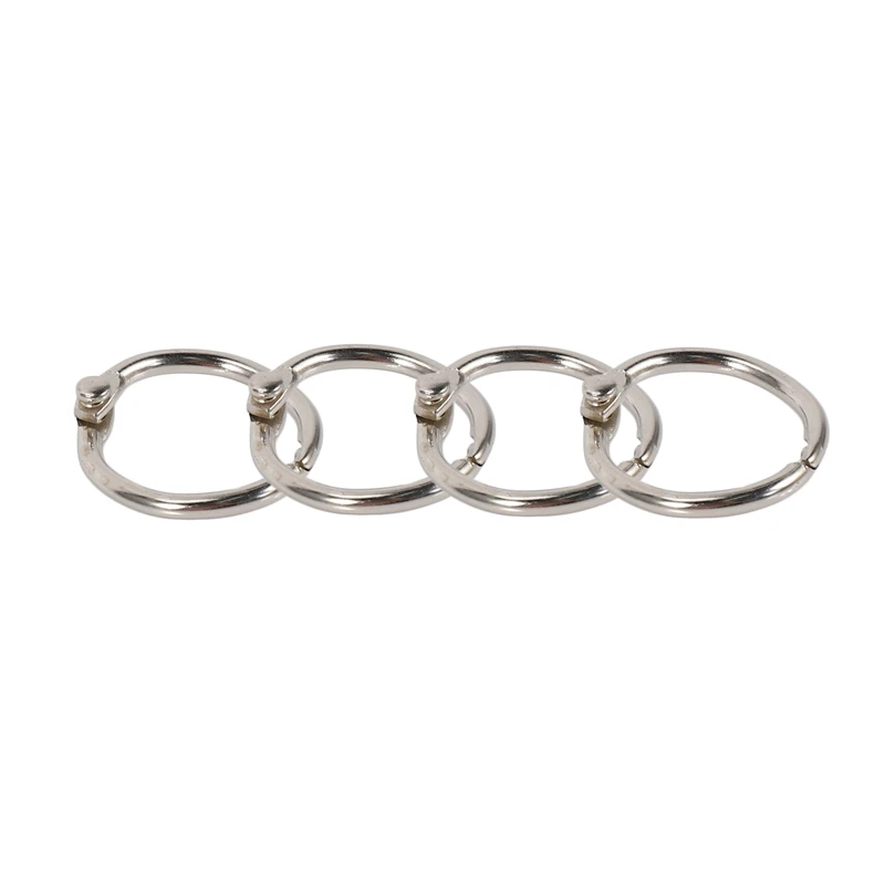 แหวนเข้าเล่มหลวม100ชิ้น, แหวนปกหนังสือแหวนสำหรับสมุดภาพ/อัลบั้ม/งานฝีมือ