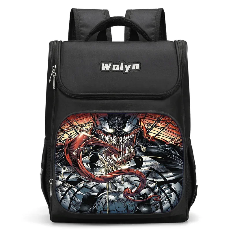 Marvel Super Hero Venom Large Child Backpack Boy Girls School Bag For Men Women Traveling Backpack Durable and Multi Compartmen