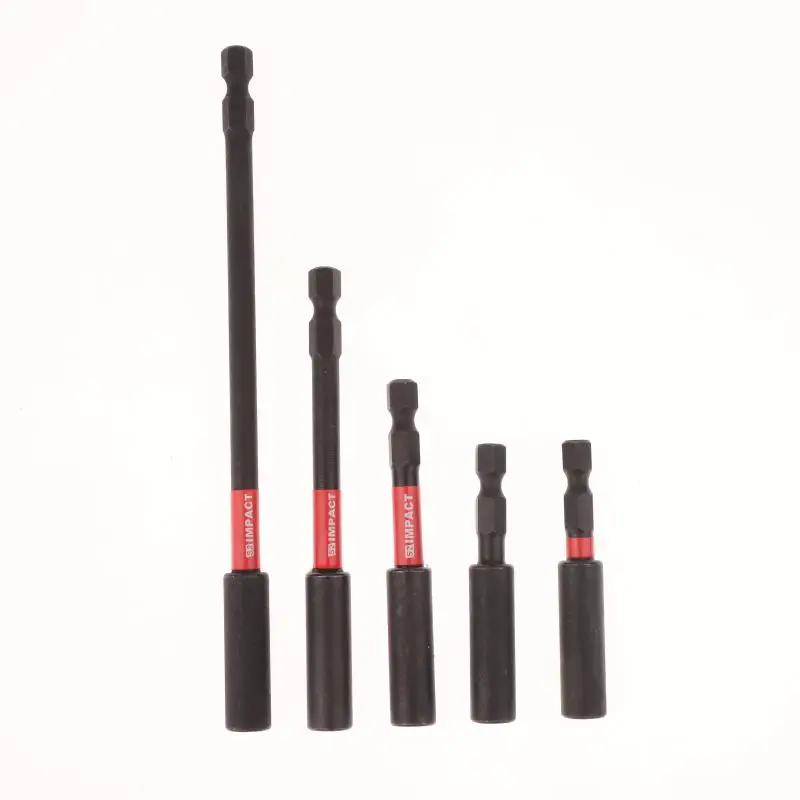 Impact Magnetic Extension Bit Holder Black 60MM/1/4" Hexagon Rust Resistant Durable Tool Accessories