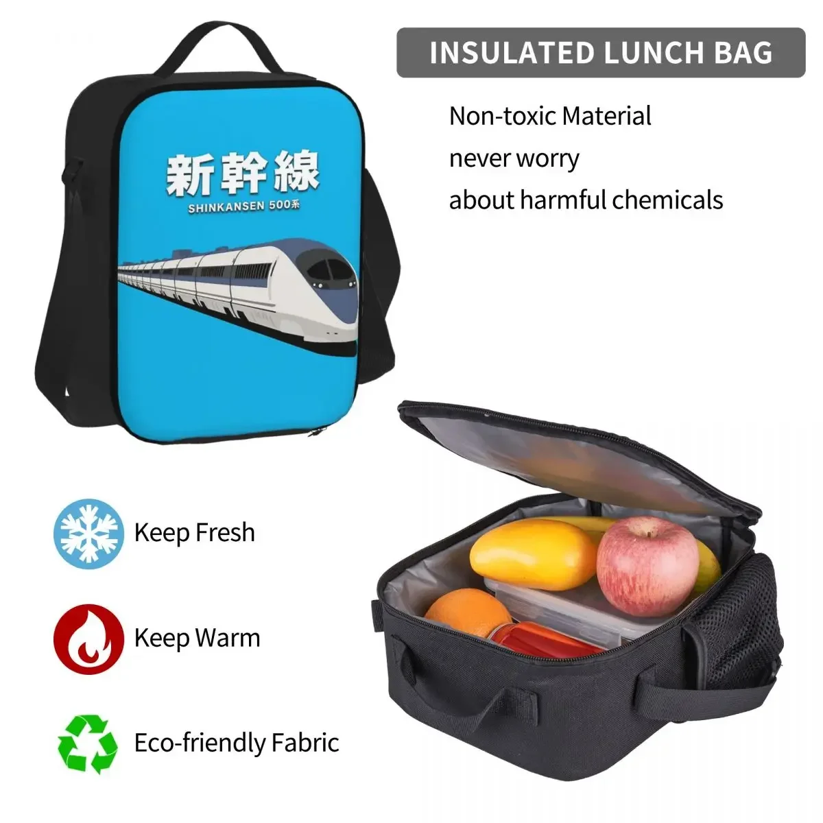 Japanese Shinkansen Bullet Trains Backpacks Bookbag Students School Bags Cartoon Kids Rucksack Lunch Bag Pen Bag Three-Piece Set