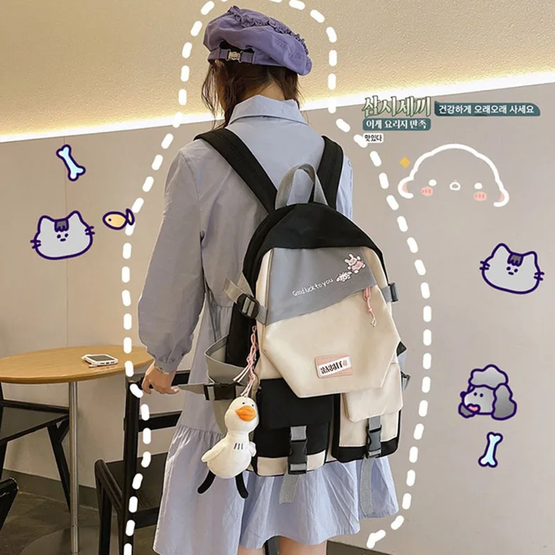 Genshin Impact Backpack Hutao Ghost Print Paimon Klee Shoulderbag Bookbag Schoolbag Cartoon Cosplay Gift for Kids Girls Birthday