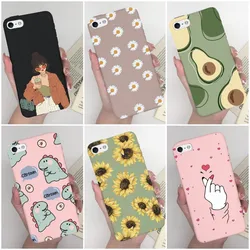 Case For Apple iPhone 5 5S 5SE 6 6 Plus Fashion Soft Bumper TPU Painted Matte Silicone Back Phone Cover Shockproof Cases Fundas