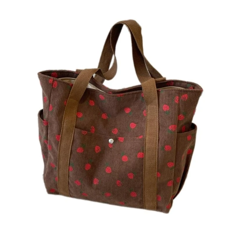 

Women Bag Strawberry Shoulder Purse Top Handle Bag Casual Armpit Bag Commuting Bag Large Capacity Underarm Bag Handbag
