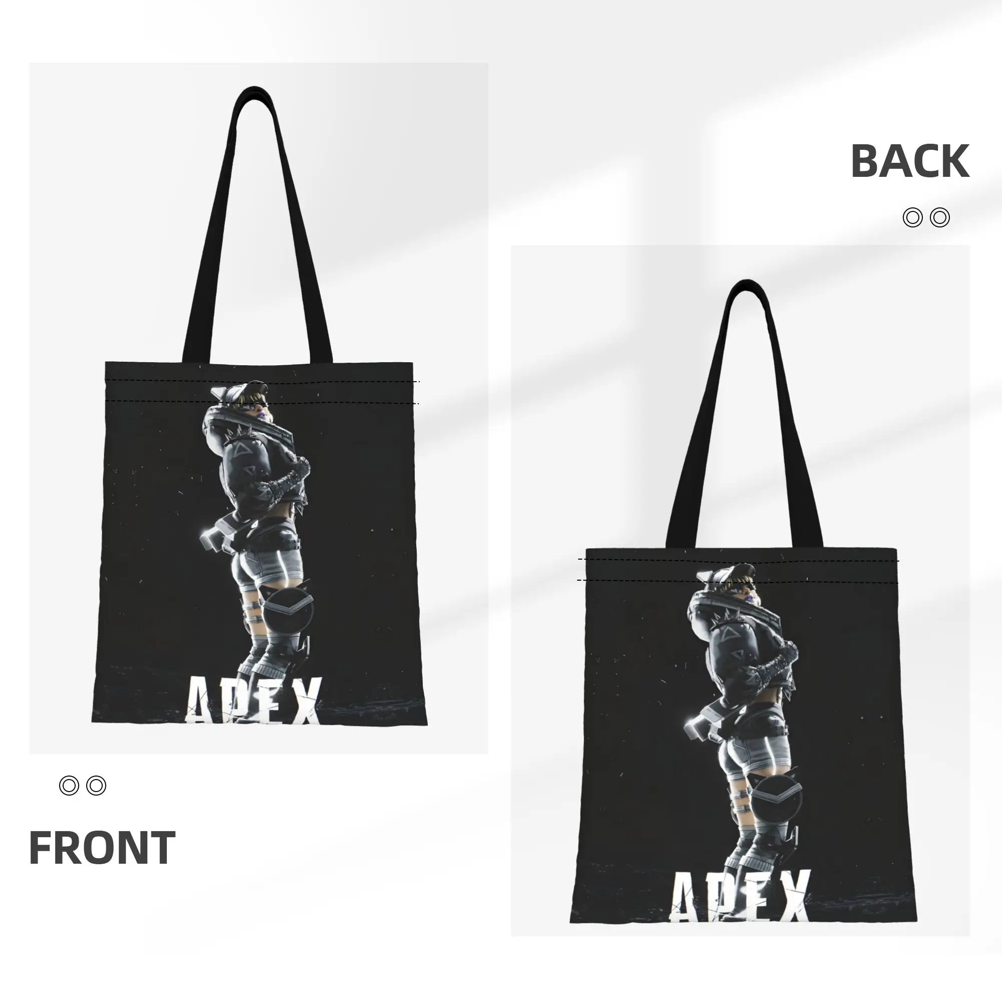 1PC Bloodhound ApExi Battle Royale Fps Fans Canvas Tote Bag Perfect for Shopping & Personal Use Great Gift