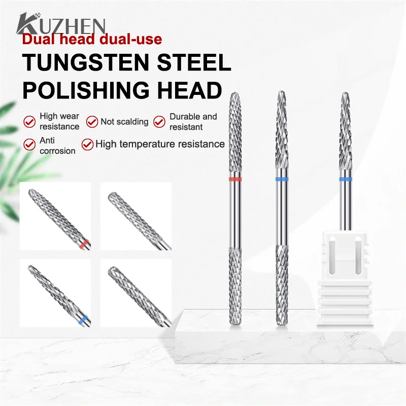 

Double Heads Tungsten Steel Carbide Nail Drill Bits Electric Nails Design Tools Manicure Machine Pedicure Files Accessories