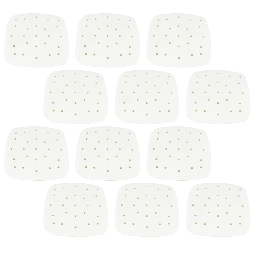 

100 Sheets Cooking Barbecue Paper Pad Parchment for Air Fryer Perforation Baking
