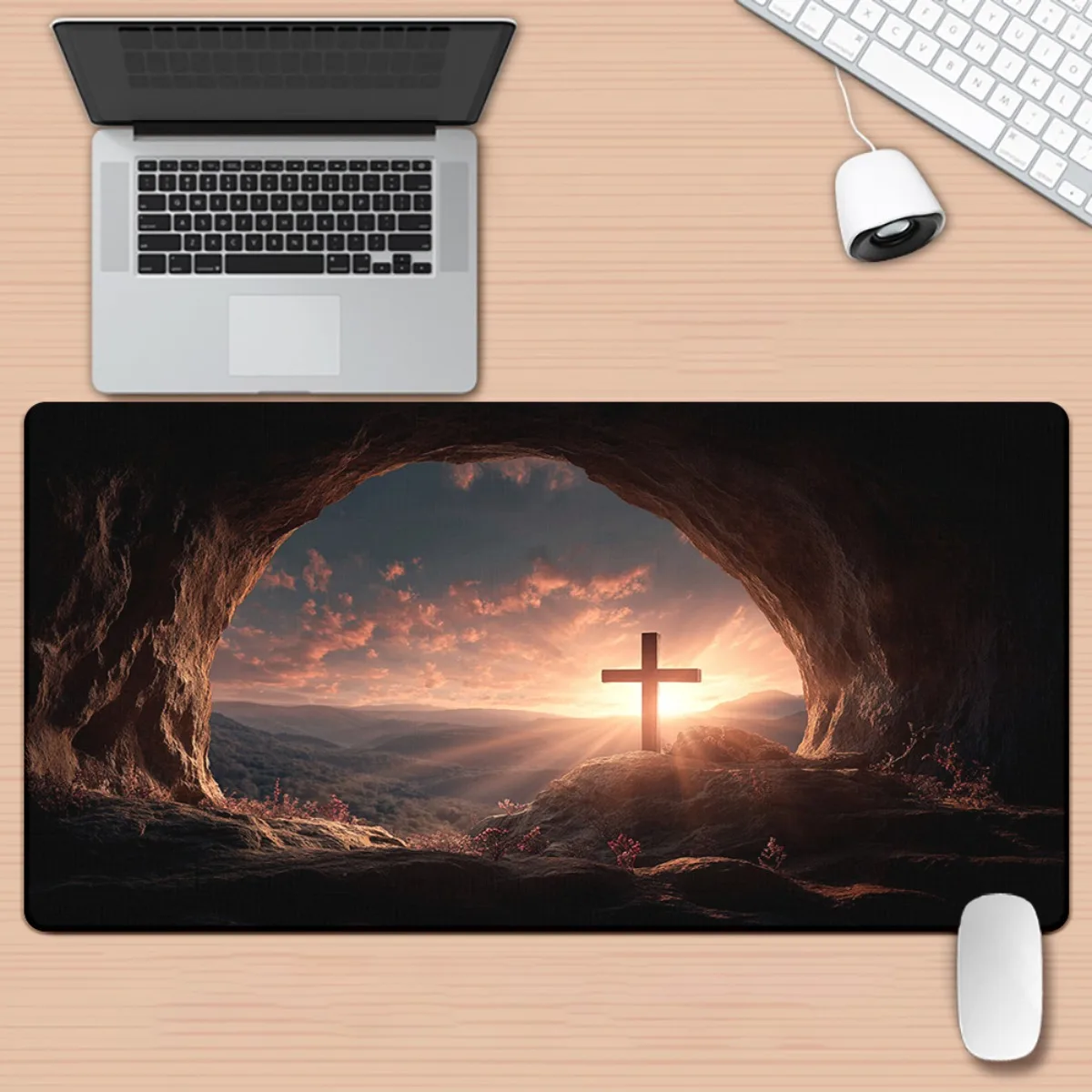 

Classic Gaming Mouse Pad Premium Desk Mat Soft Cloth Surface Stable Rubber Base for Office Desk PC Laptop Keyboard Ideal Gaming