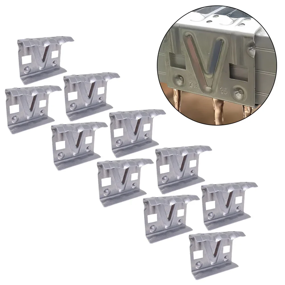 10Pcs Solar Panel Water Drain Clip Sludge Removal Clip Cleaning Clips V-shaped Or Y-shaped PV Module Water Guide Mud Clamps