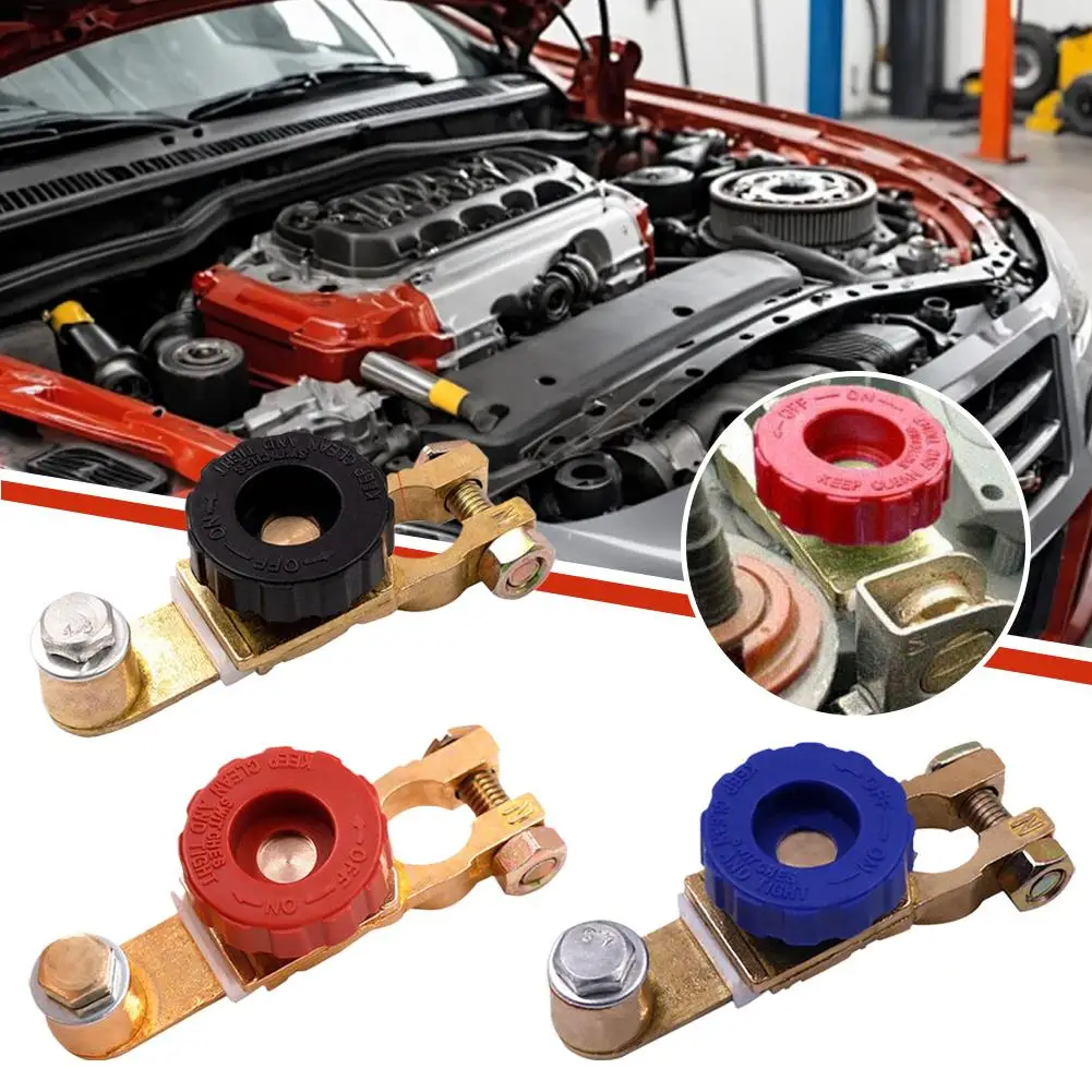 مفتاح عازل البطارية باللون الأسود والأحمر مفتاح فصل البطارية للرابط الطرفي، مفتاح قطع بطارية 12 فولت متين #5