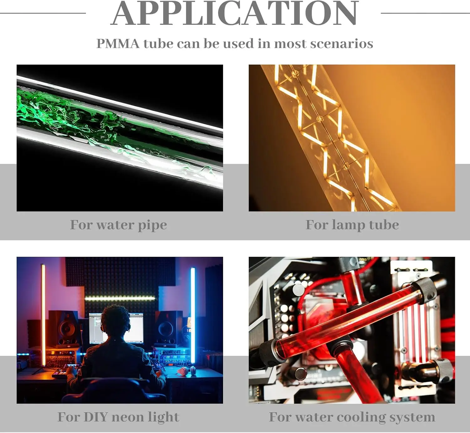 30 قطعة أنبوب أكريليك Naxilai أنبوب صلب اسطوانة مستديرة أنبوب شفاف من البلاستيك الصلب لتقوم بها بنفسك أنبوب أكريليك للإضاءة الإعلانية