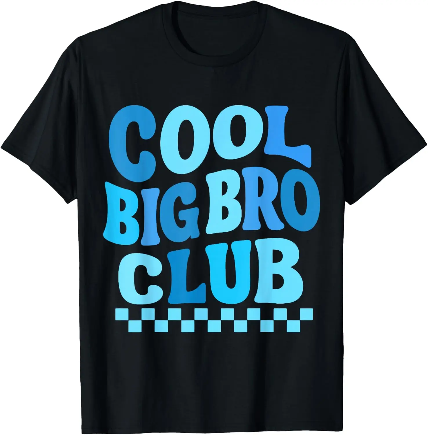 Cool Big Bro Club Groovy Matching Men Women Brother Funny T-Shirt 100% Cotton Trendy Y2K Short-Sleeve Tee-Soft, Quick-Drying,