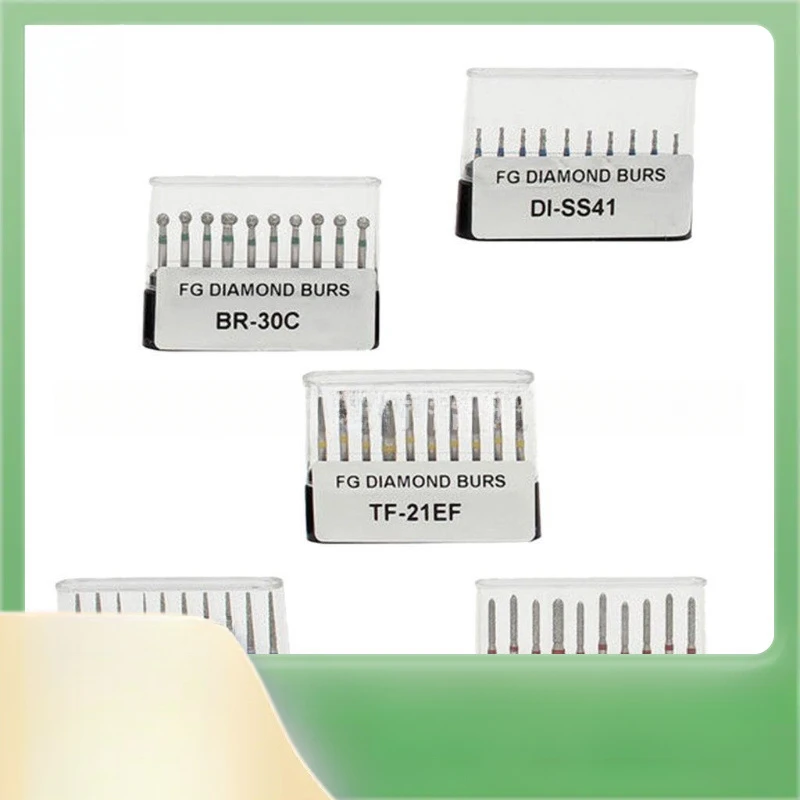 

50 dentals emery needles set FG high-speed needles 1.6mm wear-resistant and easy to use