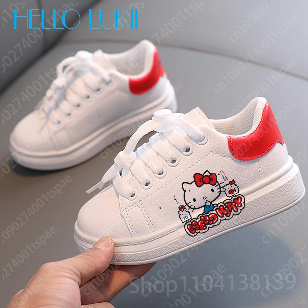 hello kitty Girls baby Soft shoes Fashion Children Sneakers Cartoon Student Running Casual Sports Shoes Christmas Gift