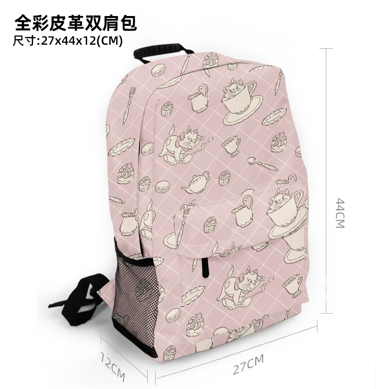 

Disney Marie Cat M6631 Anime Customized Backpack Rucksacks Cartoon Bag Travel Knapsack Gift