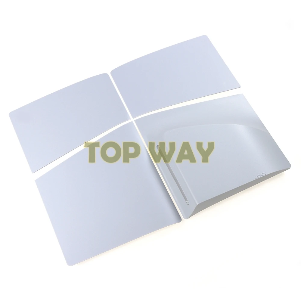 غطاء أمامي وخلفي للبلاي ستيشن 5 ، ps5 نحيف ، وحدة تحكم محرك بصري مع شعار ، مجموعة واحدة