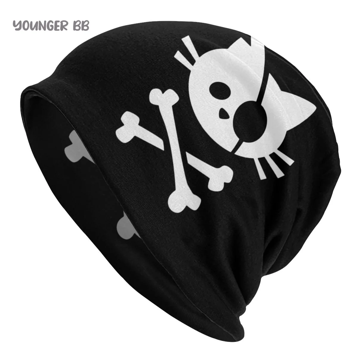 

Bonnet Hats PIRATE FLAG Men Women's Knitting Hat Cute Pirate Cat Skull Crossbone Winter Warm Cap Beanies Thermal Elastic Caps