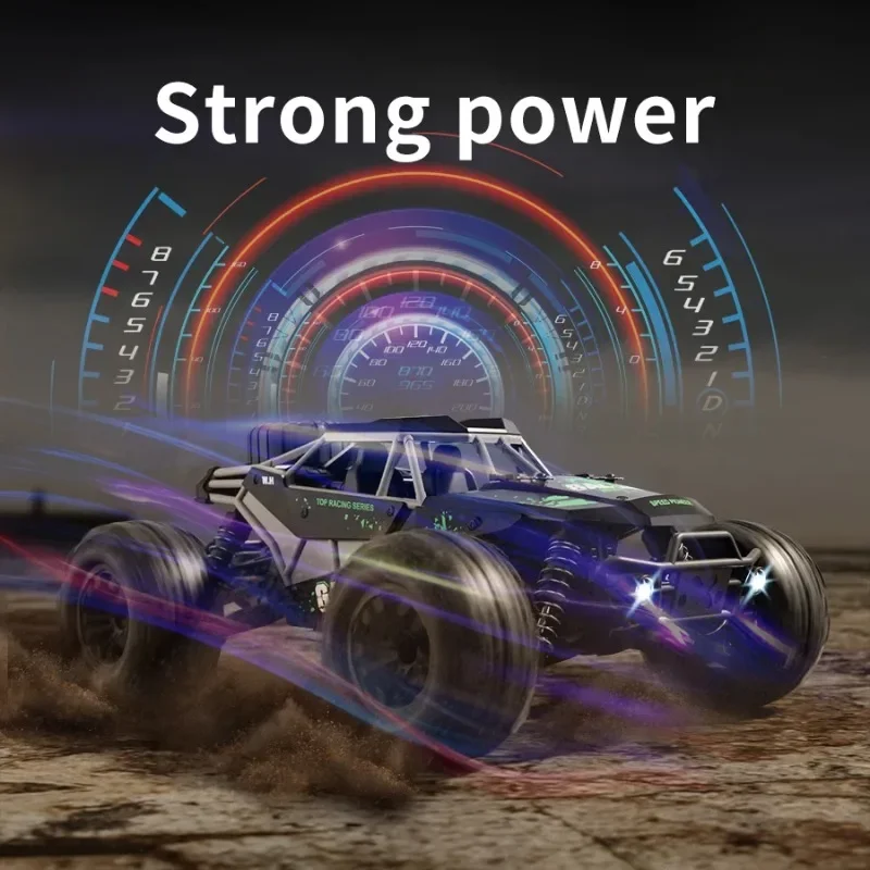 1/16 Remote Control Car for Off-road High-speed Driving At 40km/h LED Headlights and Four-wheel Drive Electric Adult Toy Gift