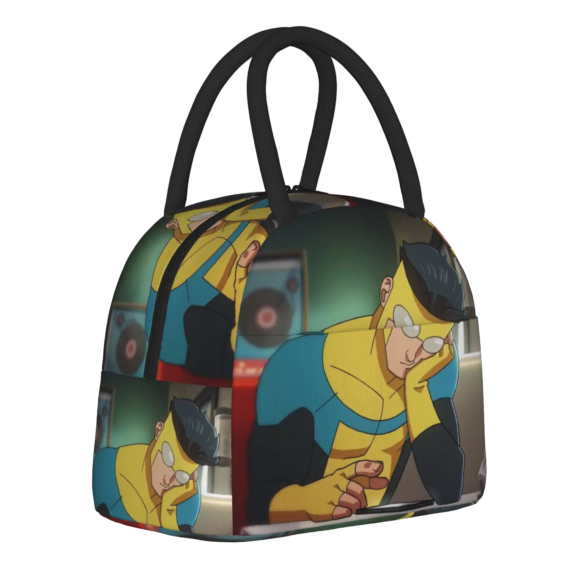 Invincibles Comic Insulated Lunch Bag for Men Women  Food Container Portable Thermal Cooler Bento Box For School Office