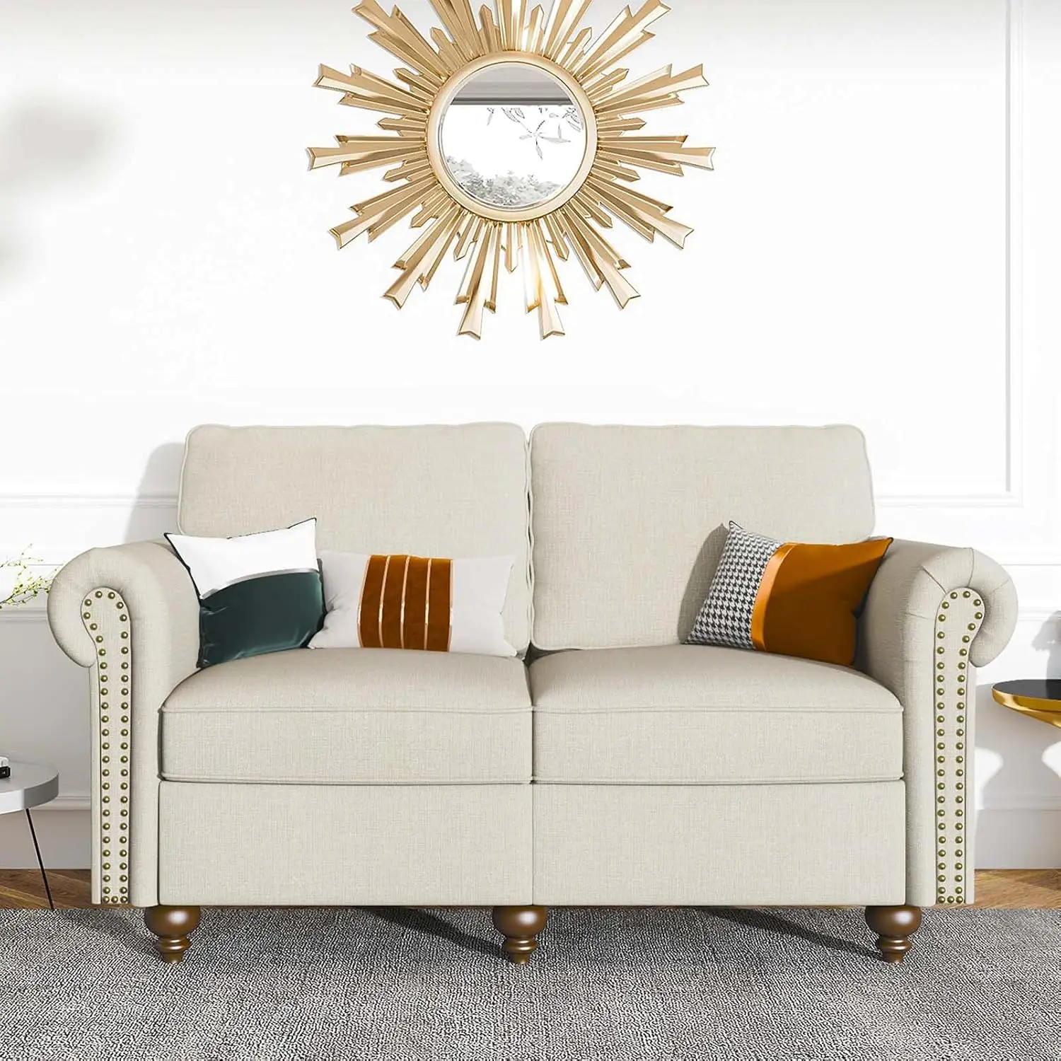 

Loveseat Sofa Couch, 2 Seater Modern Sofa with Tufted Cushions, Small Love Seat Couch for Small Space Living Room