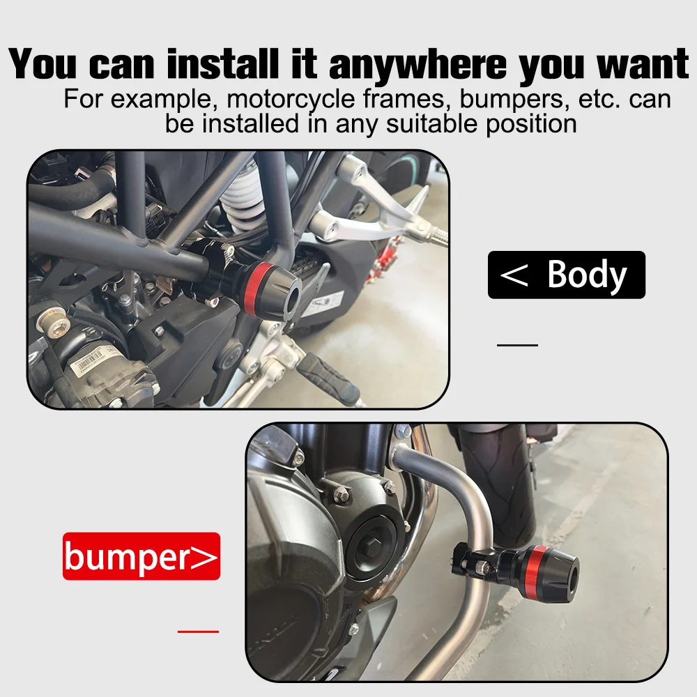 CNC Universal Motorrad Zubehör Anti-drop ball rahmen körper anti-drop bar rohr klemme anti-herbst stange stoßstange für Zontes 368G