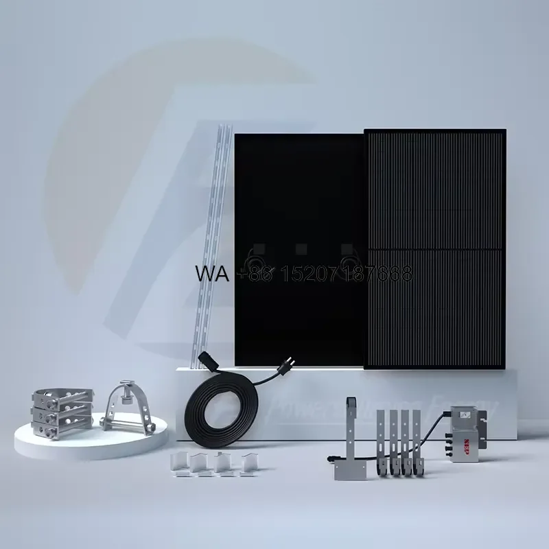 Wmwmnu Hot Selling Balcony Solar System with 800W MPPT Lithium Ion Micro Inverter Home Complete Kit EU US Stock