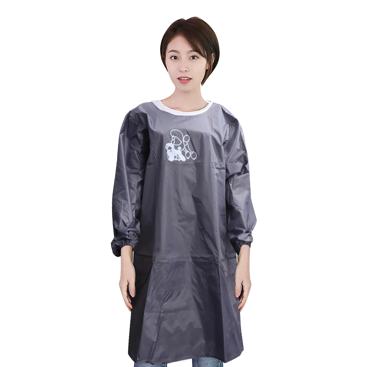 

Hair Salon Apron Beauty Long Sleeve Pet Grooming Men and Women Beautician Smock