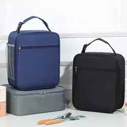 Portable Large Capacity Insulated Lunch Box Picnic Travel Waterproof Thermal Bag Oxford Cloth Storage Bag Lunch Bag